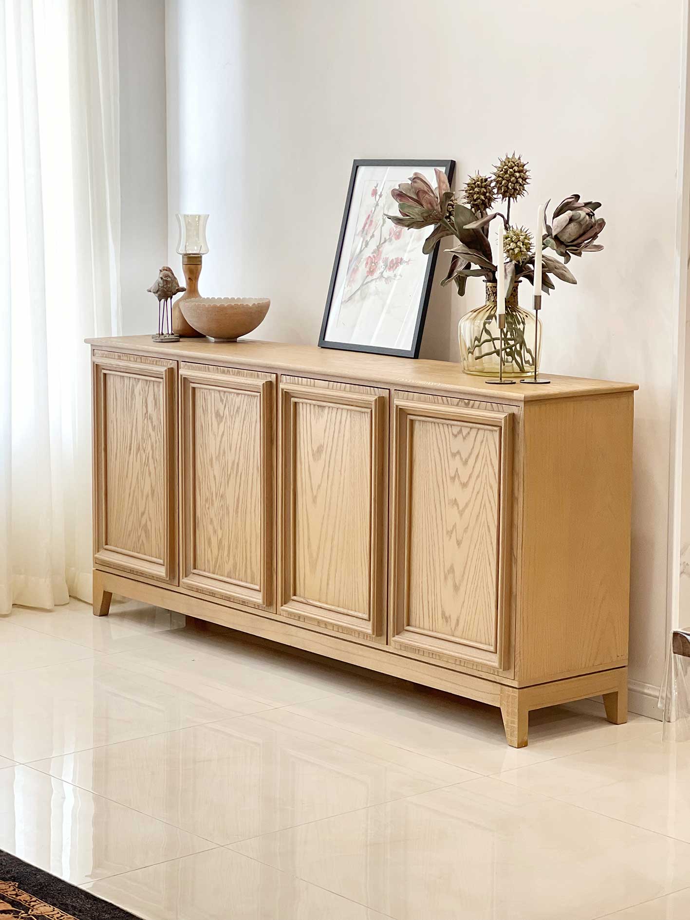 میز کنسول چوبی