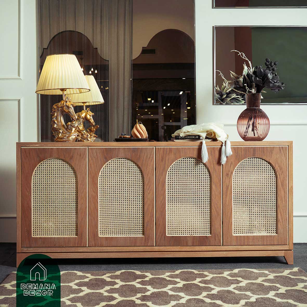 میز کنسول چوبی